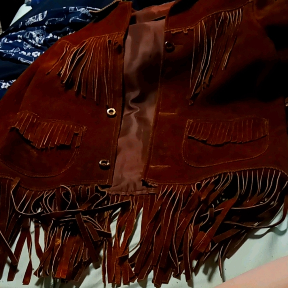 Western tassel coat